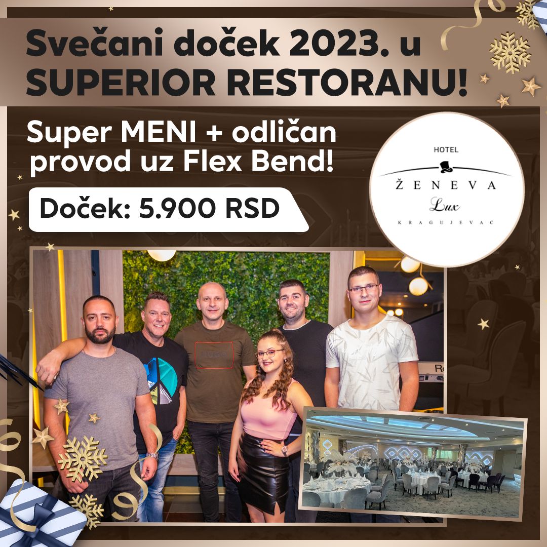 Svećani novogodišnji događaji u Superior i LUX restoranu.